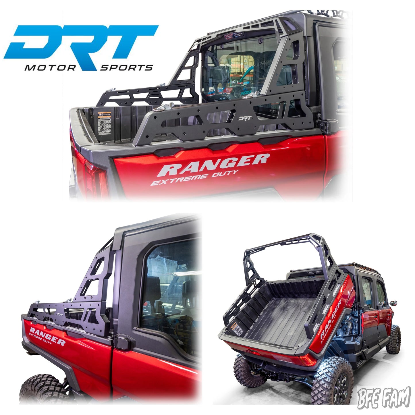DRT Rear Bed Chase Rack Storage System POLARIS RANGER XD 1500 2024+ promo pic