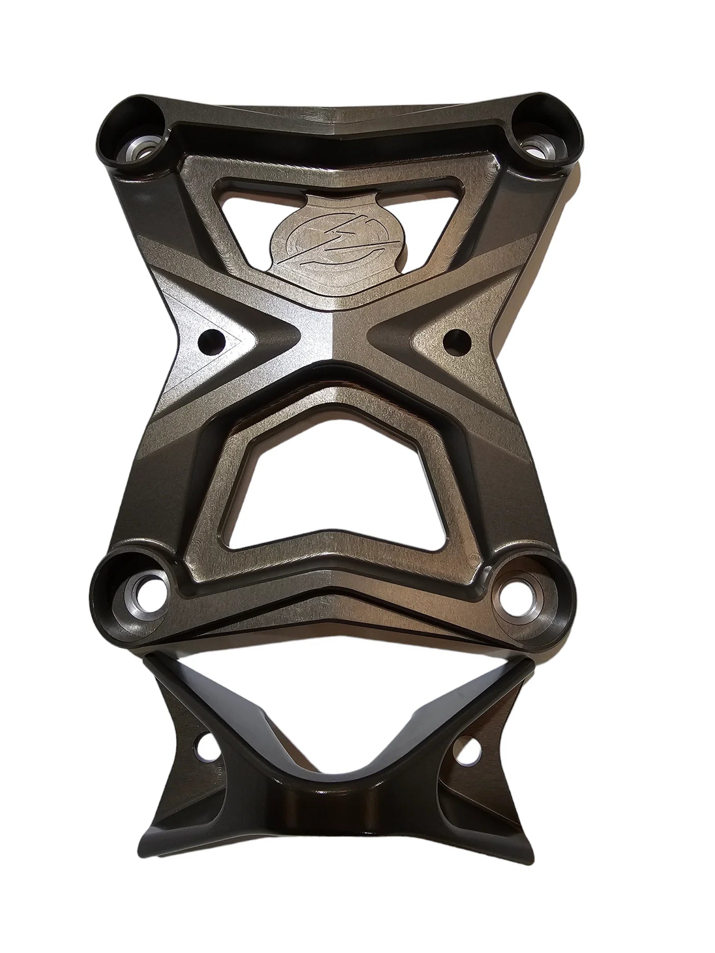 Elektric Offroad Billet Radius Rod Plate W/ Tow Hook Polaris Pro XP / XP4 2020+ Gun Metal hook unmounted