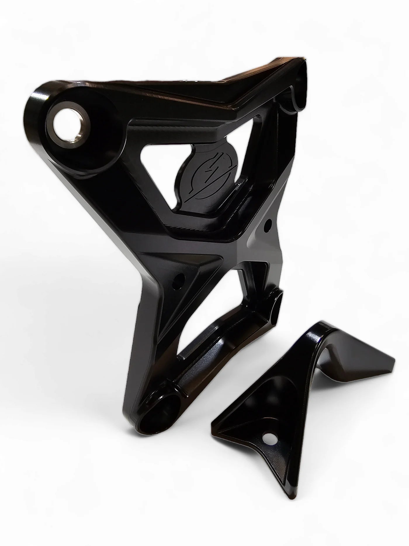 Elektric Offroad Billet Radius Rod Plate W/ Tow Hook Polaris Pro XP / XP4 2020+ Black with hook unmounted