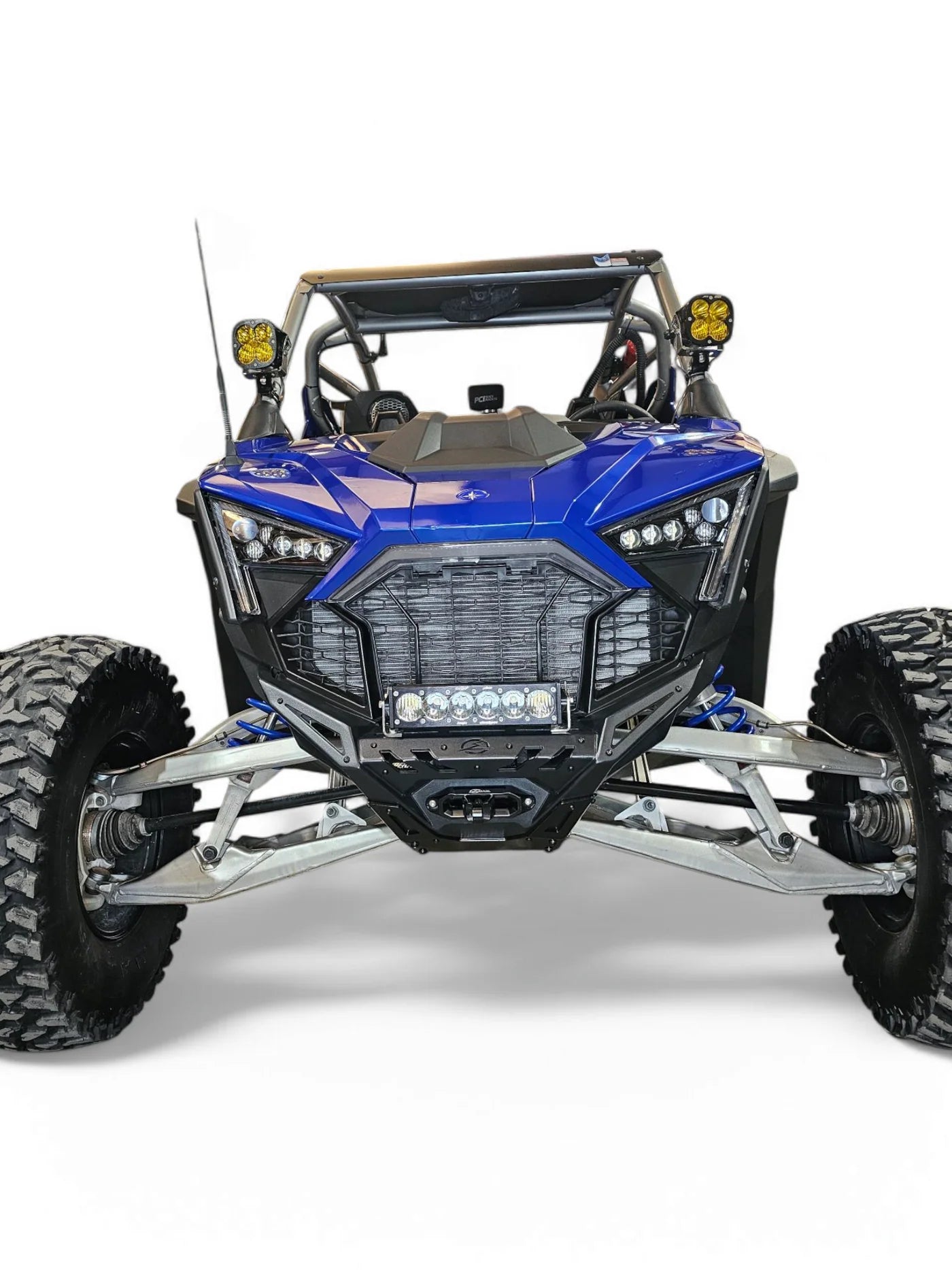 ELEKTRIC OFFROAD VOLT FRONT WINCH BUMPER POLARIS RZR PRO R TURBO R PRO S 2022+ mounted 22-24 bottom front view