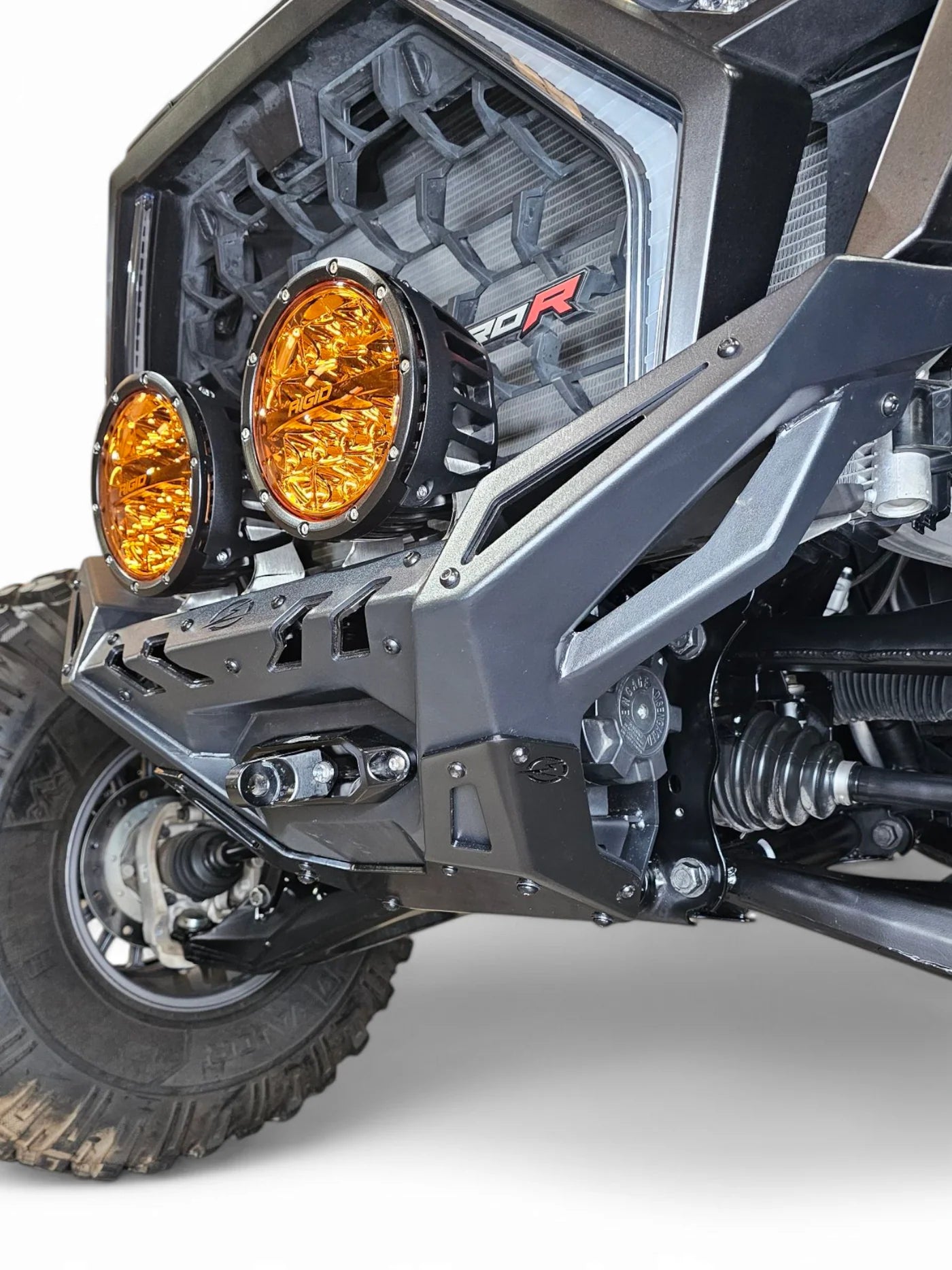 ELEKTRIC OFFROAD VOLT FRONT WINCH BUMPER POLARIS RZR PRO R TURBO R PRO S 2022+ mounted 25 bottom