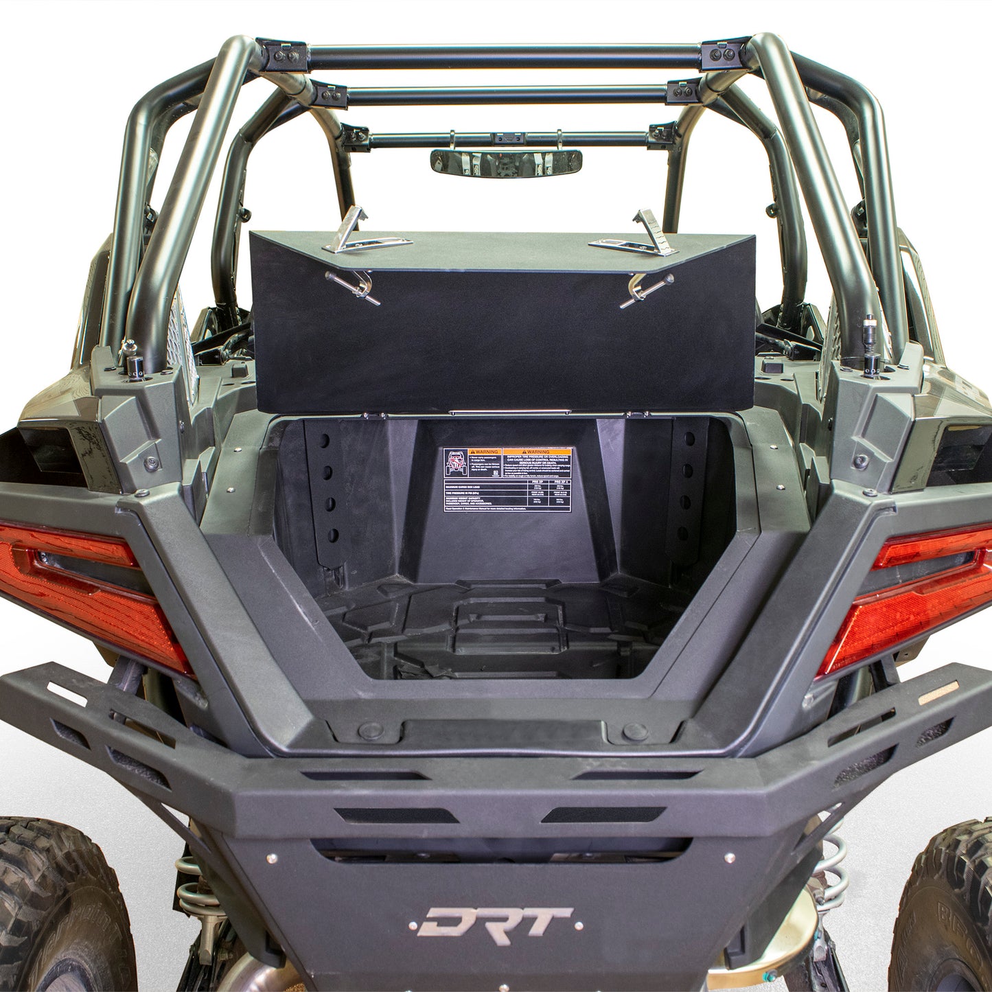 DRT Motorsports RZR Pro XP / Turbo R 2020+ Aluminum Storage/Trunk Enclosure Lid Open