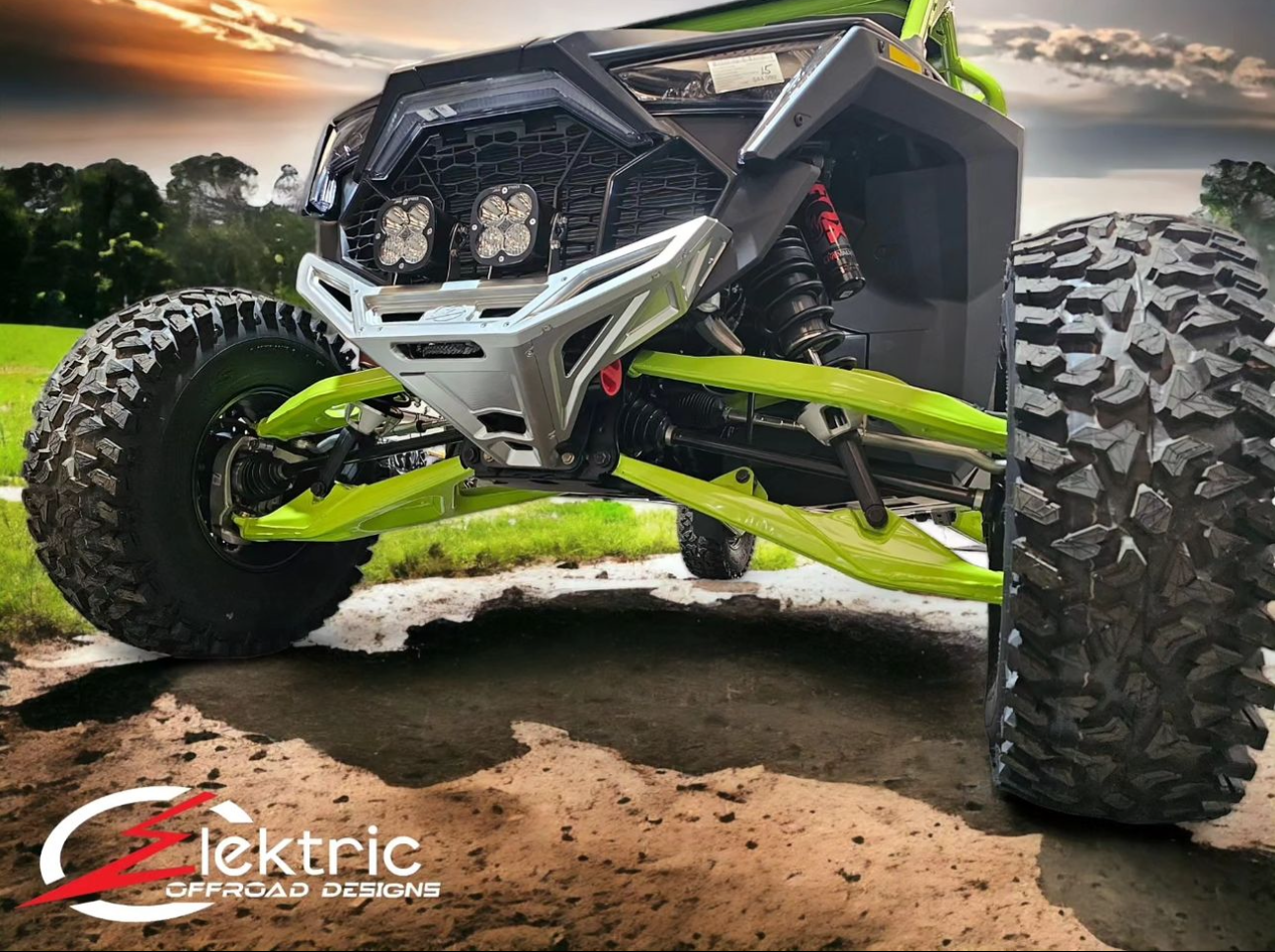 ELEKTRIC OFFROAD POLARIS PRO R TURBO R / XP4 2022+ MACHINED BILLET ALUMINUM FRONT WINCH BUMPER OUDOOR