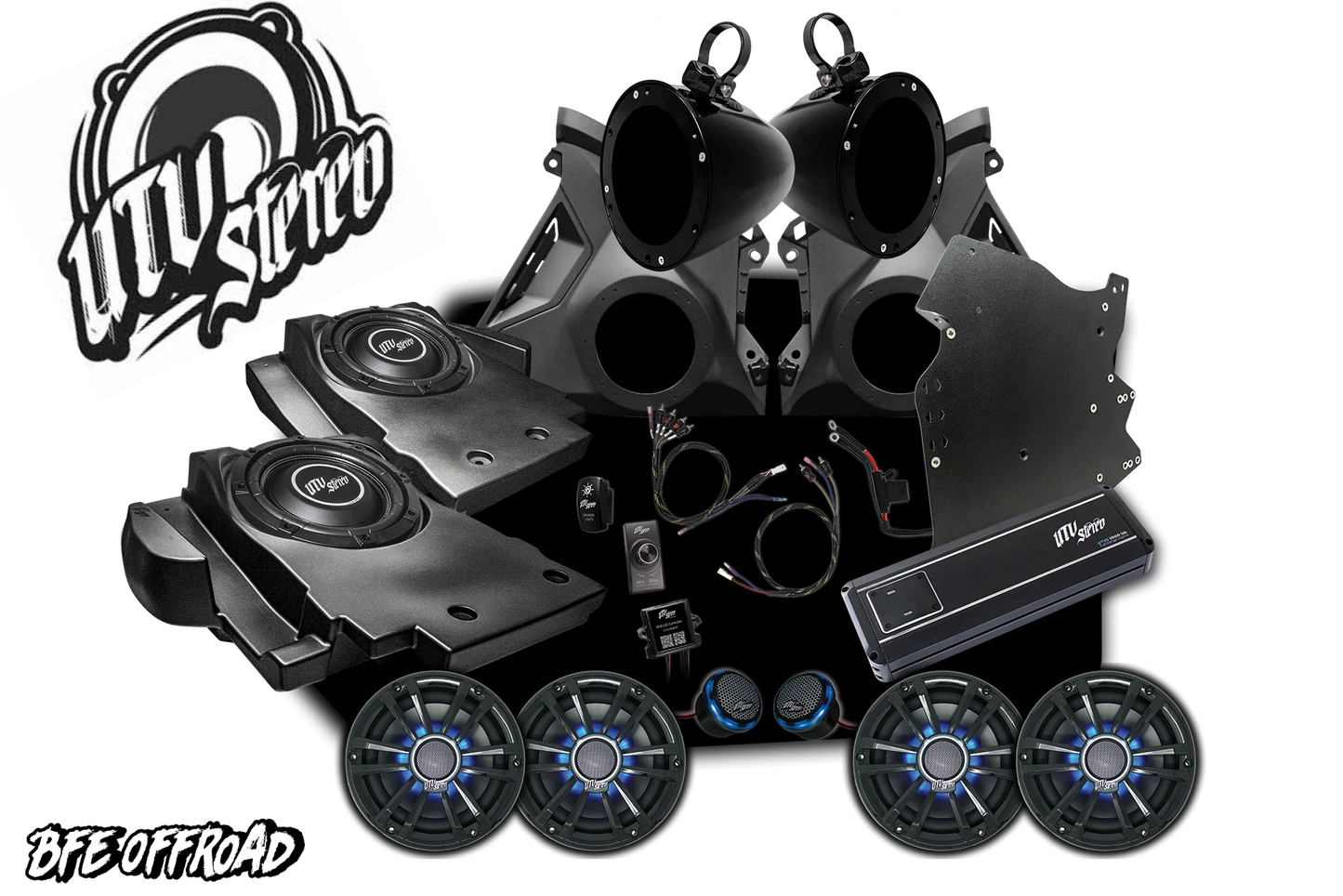 UTV Stereo Can-Am Maverick R Signature Series Stage 6 Stereo Kit 1000W
