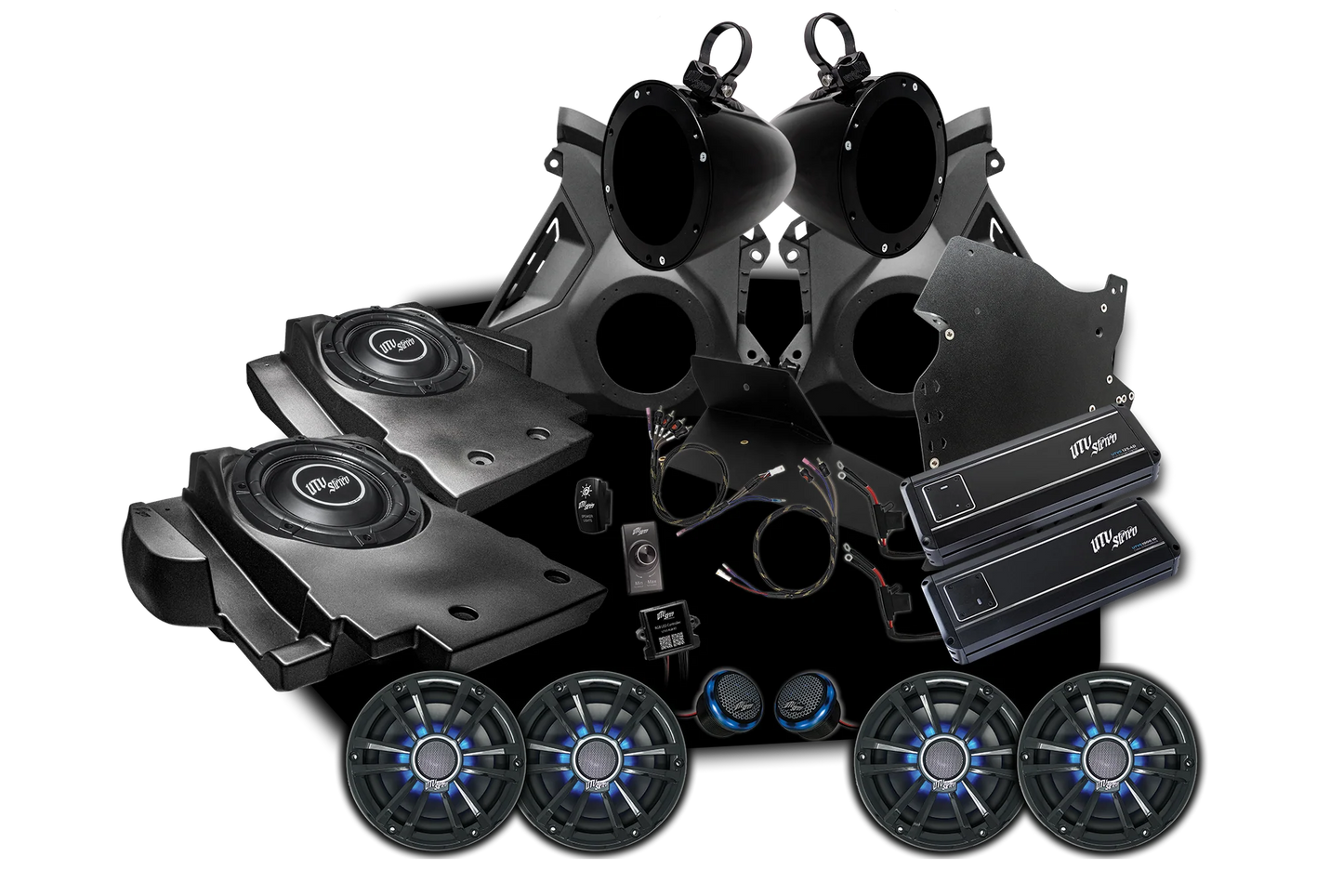 UTV Stereo Can-Am Maverick R Signature Series Stage 7 Stereo Kit 1800W