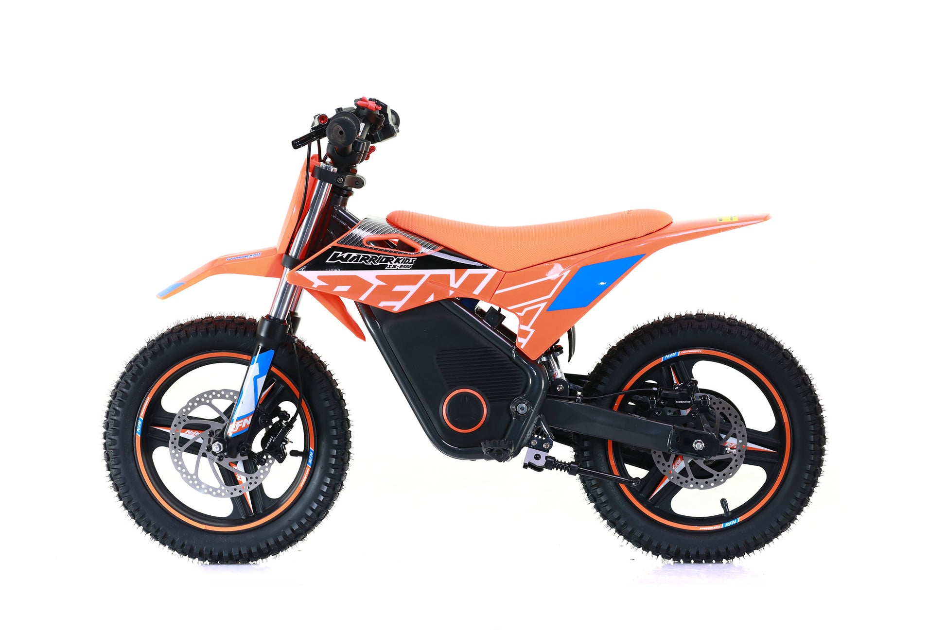 RFN Warrior SX-E500 Kids Electric MX Motorcross Bike Orange Left Side