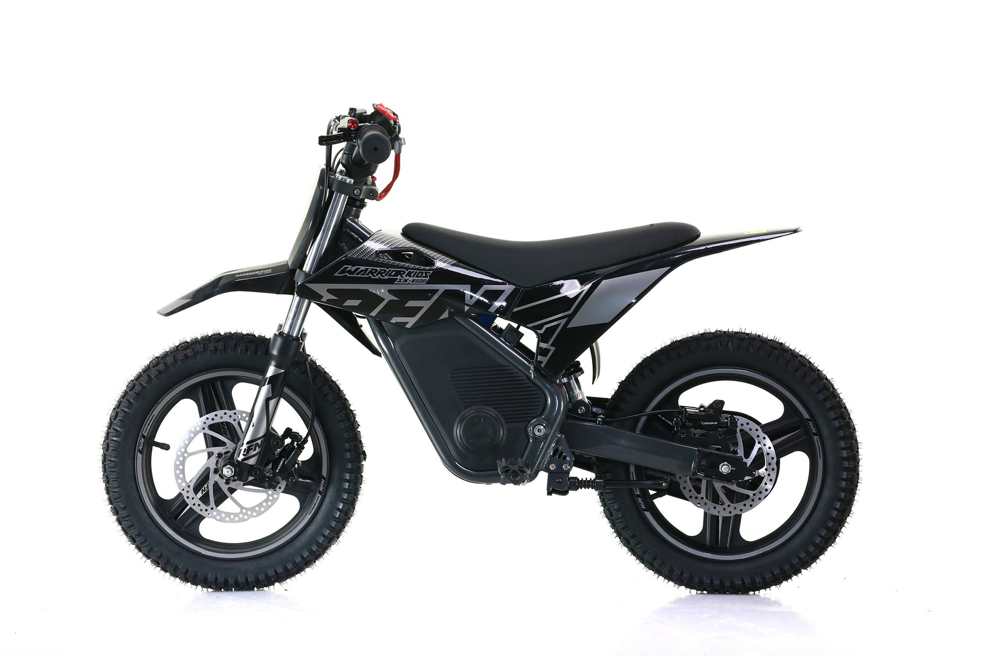 RFN Warrior SX-E500 Kids Electric MX Motorcross Bike Black Side Profile