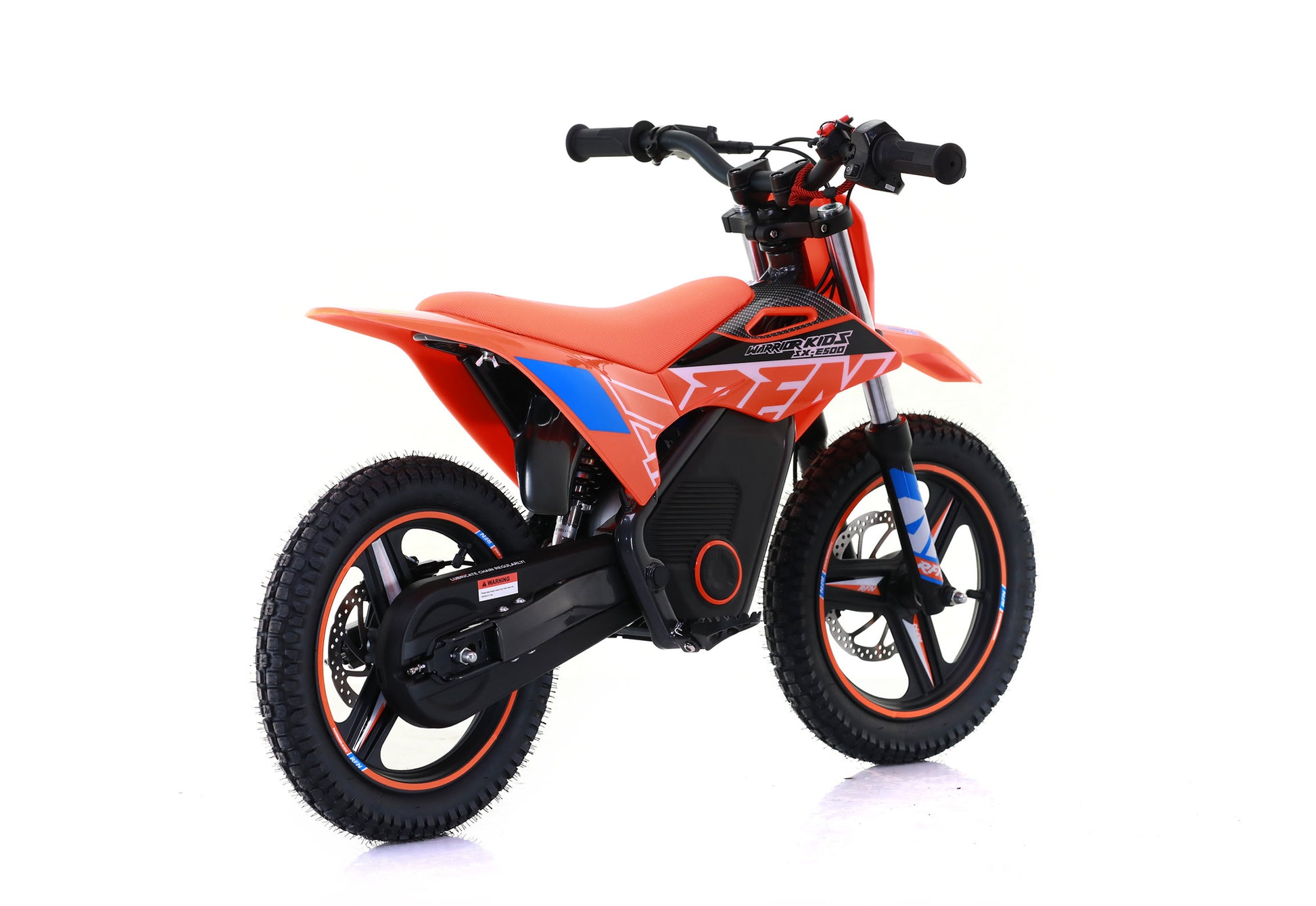 RFN Warrior SX-E500 Kids Electric MX Motorcross Bike Orange Rear
