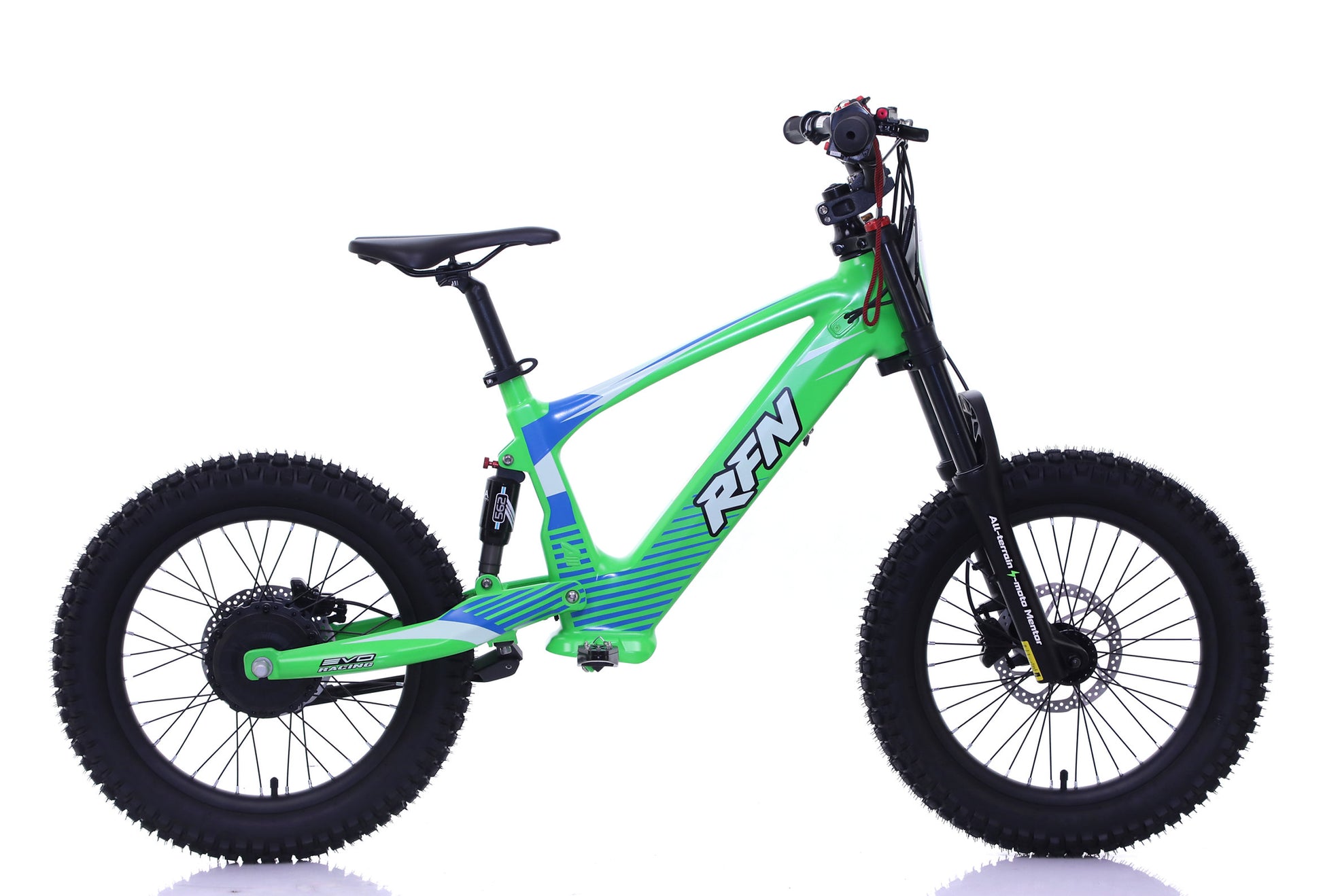 RFN Evo Racing 16 Electric Kids E-Bike  Green Side