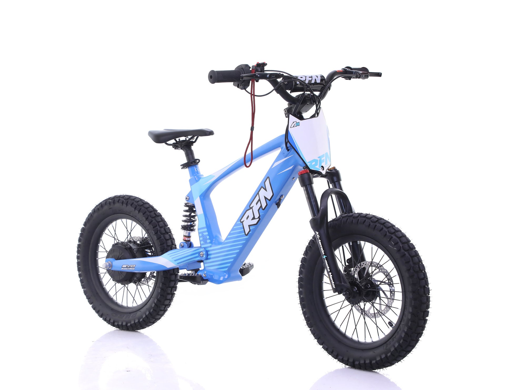 RFN Evo Racing 16 Electric Kids E-Bike Blue Side