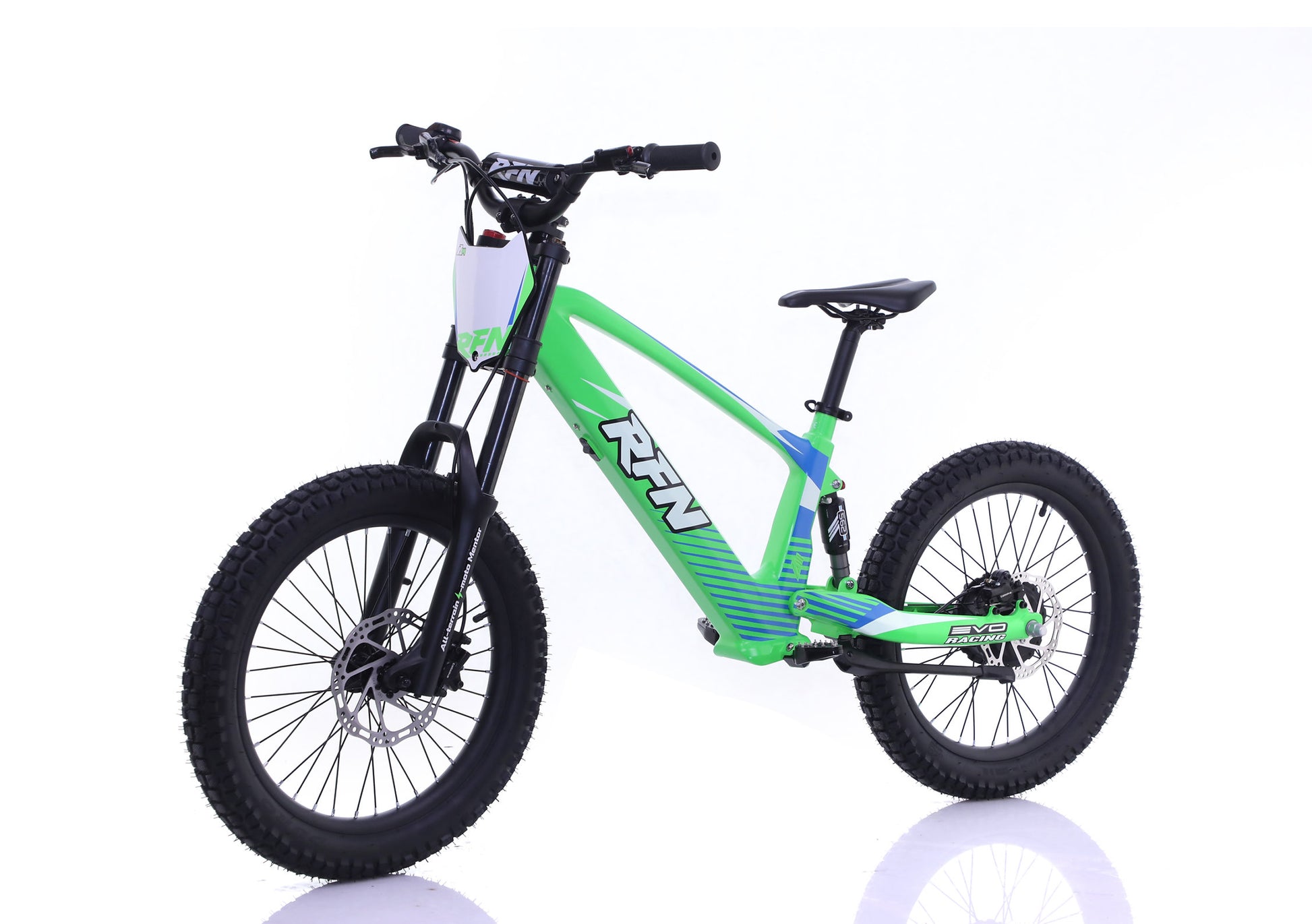 RFN Evo Racing 20 Electric Kids E-Bike Green Side