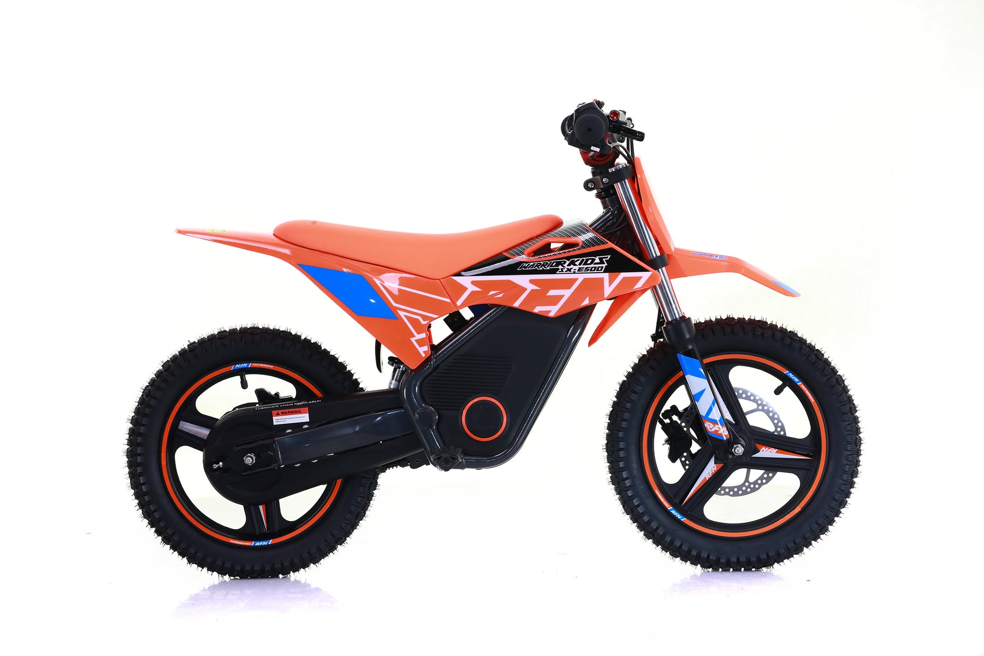 RFN Warrior SX-E500 Kids Electric MX Motorcross Bike Orange Right Side