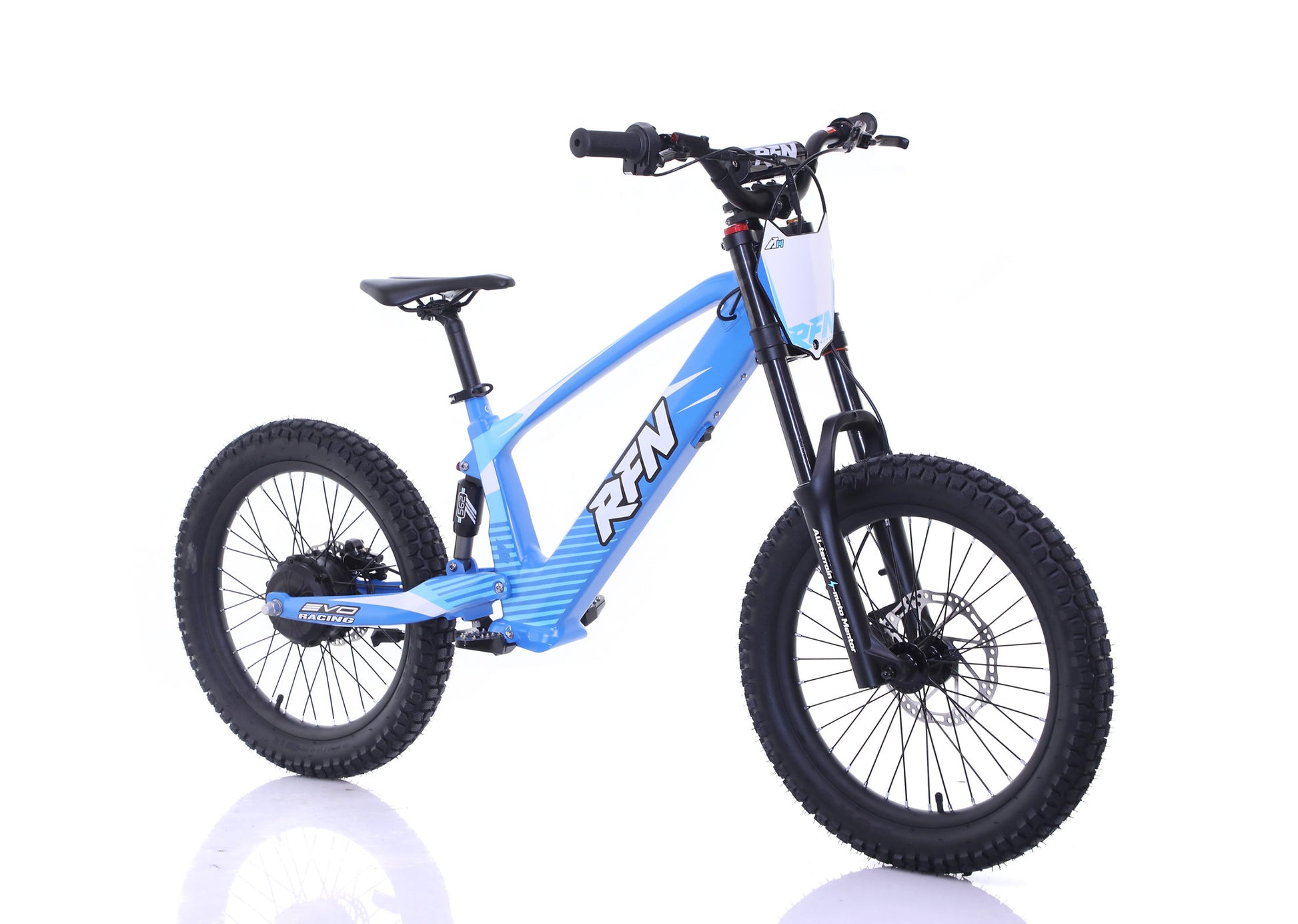 RFN Evo Racing 20 Electric Kids E-Bike Blue Side