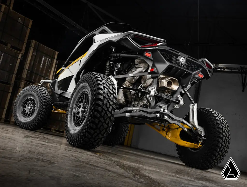 Off-road vehicle in a warehouse setting