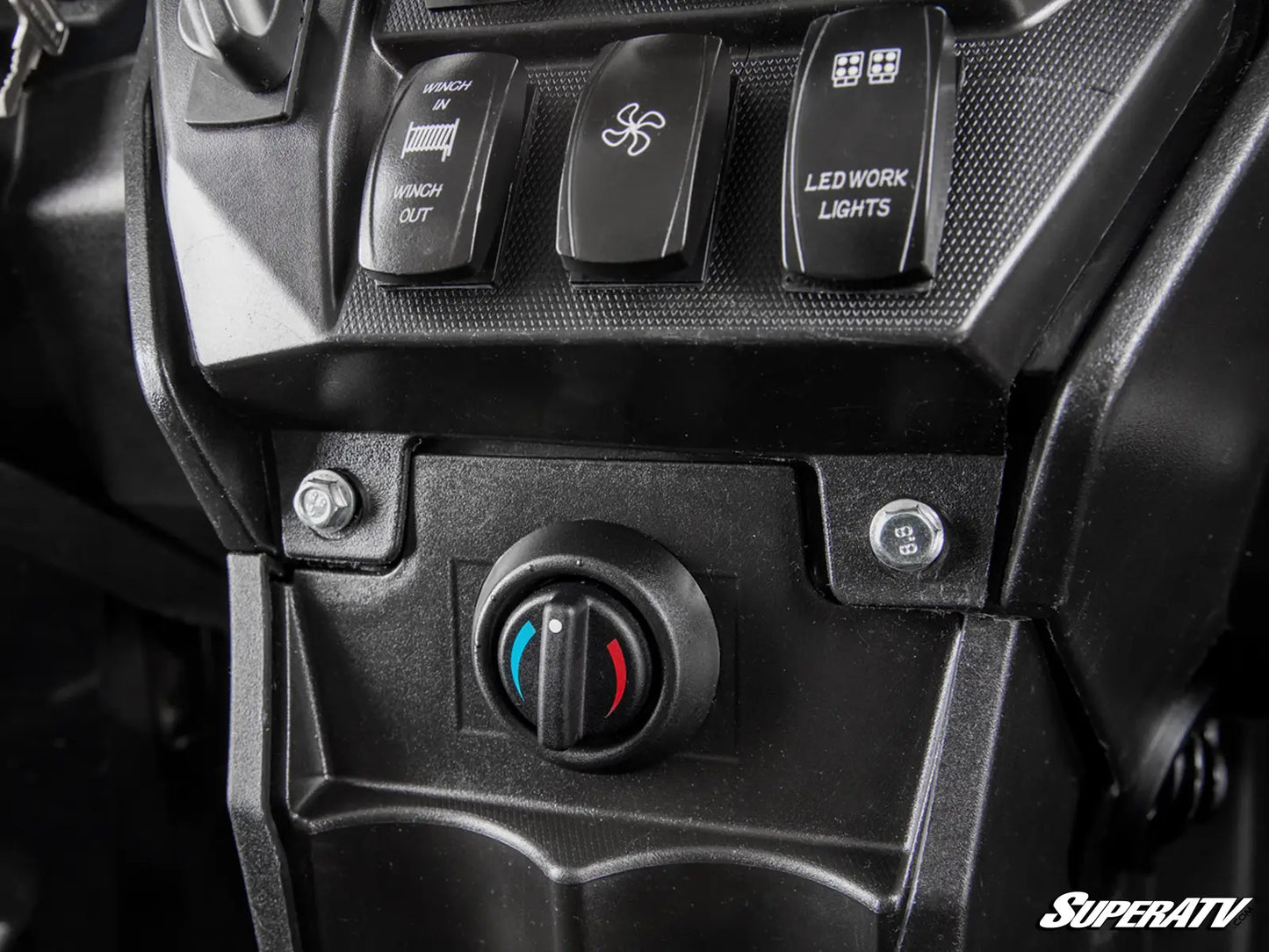 SUPERATV IN DASH HEATER HEAT FOR KAWASAKI TERYX KRX 1000 KRX4 2020+ Heat control