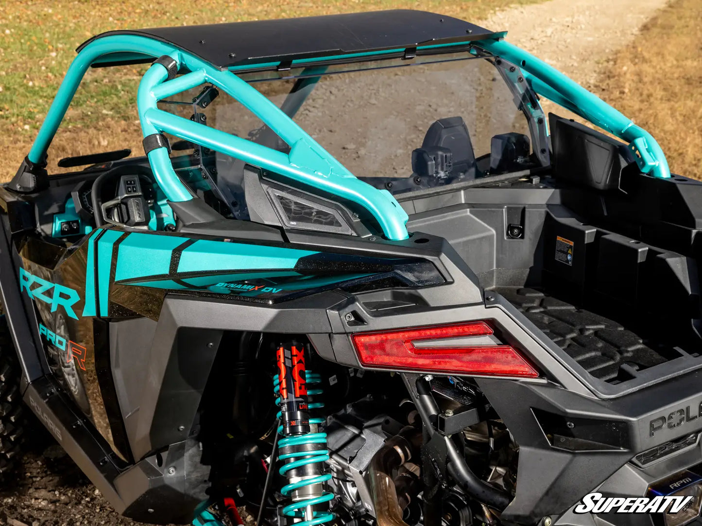 SuperATV Rear Window Windshield Dust Kit Fits: POLARIS PRO R / PRO R 4 2025+ Rear Side View