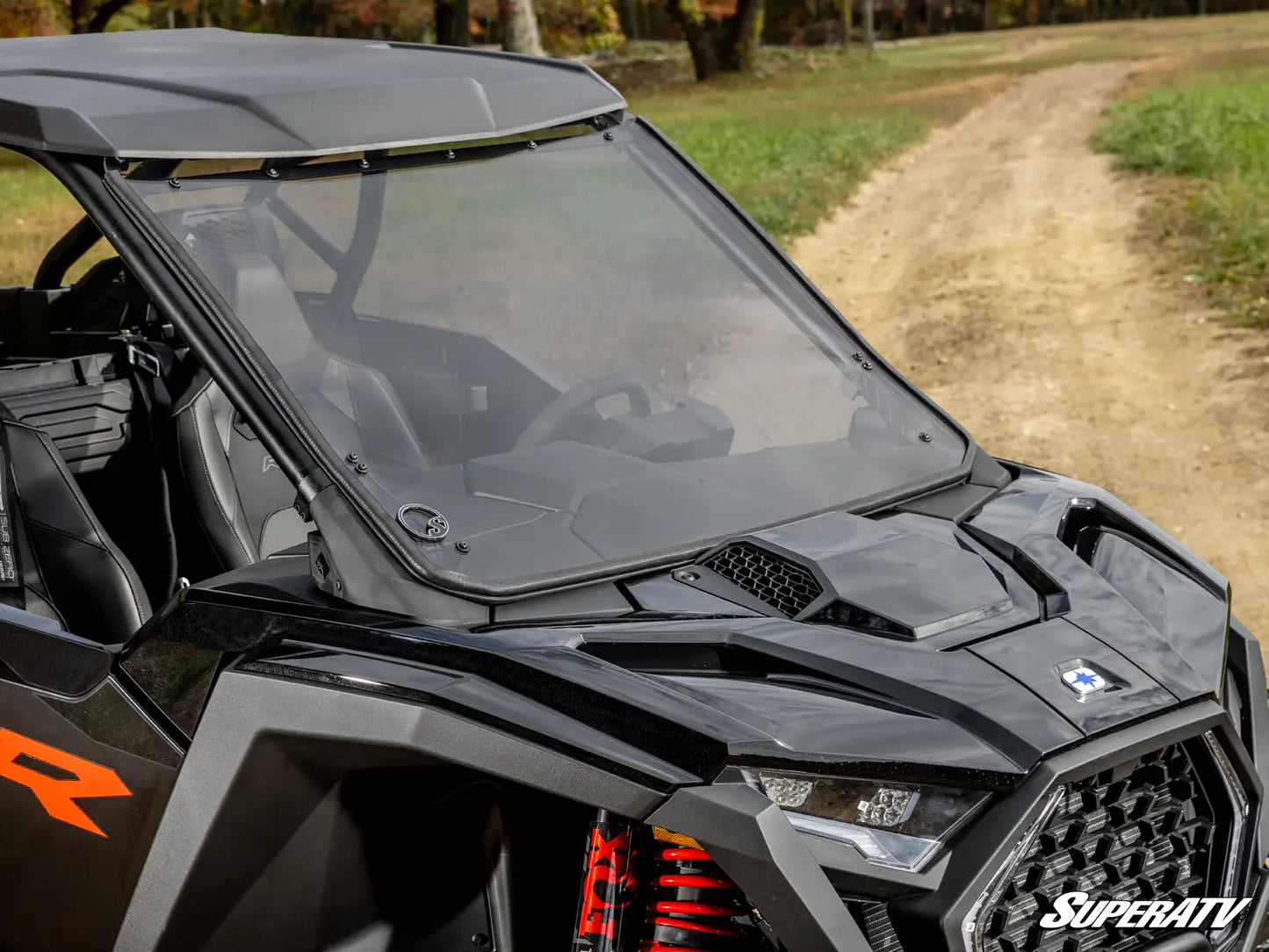 SuperATV Full Window Windshield Light Tint Fits: POLARIS PRO S / PRO S4 2025+ Mounted Side View