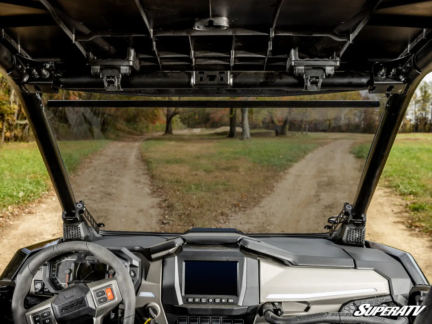 SuperATV Full Window Windshield Light Tint Fits: POLARIS PRO S / PRO S4 2025+ Inside View Mounted