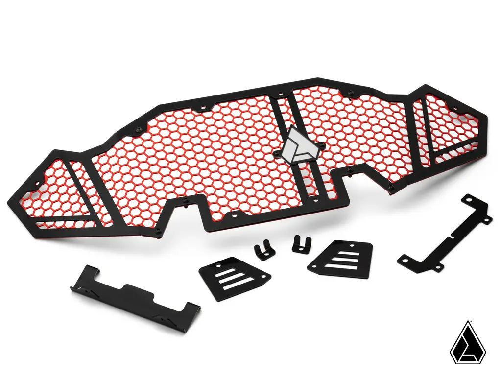 Assault Industries Polaris RZR Pro R /Turbo R Hellfire V2 Front Grille 2022-2024 product view Red