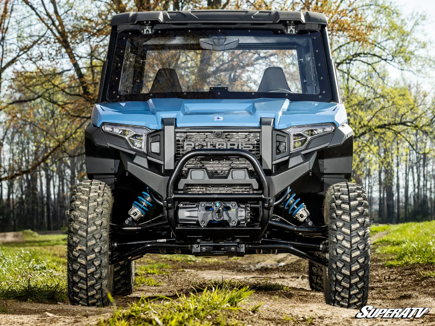SuperATV Atlas Pro Front 1" Forward Hi Clearance A Arms Arm Polaris Xpedition 2024+ front view