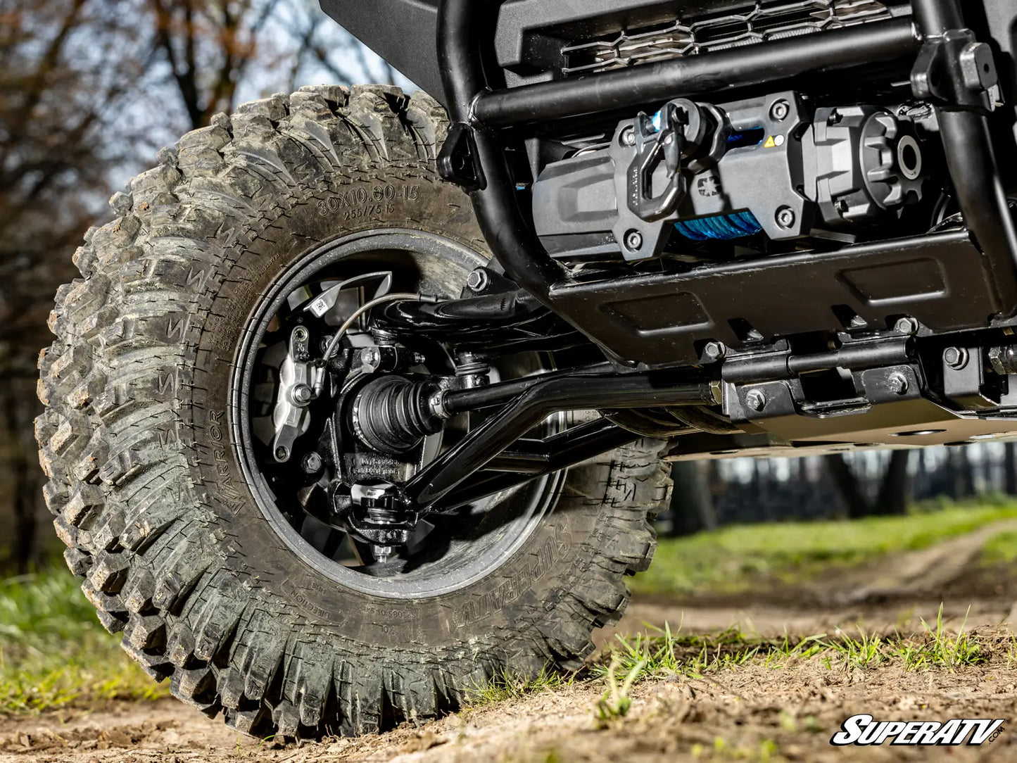 SuperATV Atlas Pro Front 1" Forward Hi Clearance A Arms Arm Polaris Xpedition 2024+ lower view