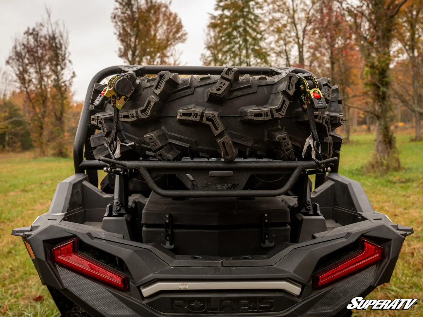 SuperATV Adventure Alpha Rack Spare Tire Cargo Carrier POLARIS RZR XP 1000 / TURBO S 14-23