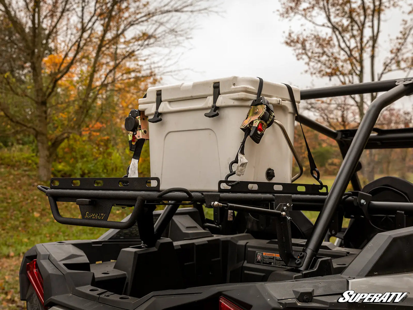 SuperATV Adventure Alpha Rack Spare Tire Cargo Carrier POLARIS RZR XP 1000 / TURBO S 14-23