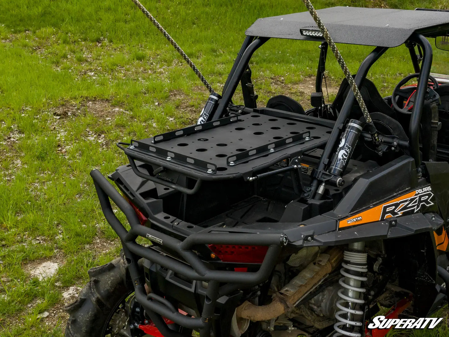 SuperATV Adventure Alpha Rack Spare Tire Cargo Carrier POLARIS RZR XP 1000 / TURBO S 14-23
