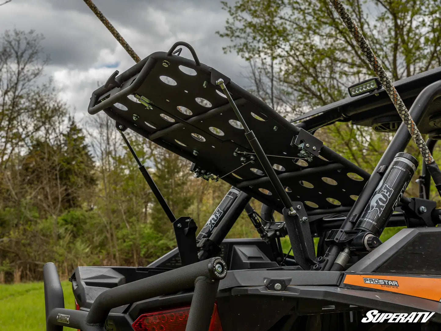 SuperATV Adventure Alpha Rack Spare Tire Cargo Carrier POLARIS RZR XP 1000 / TURBO S 14-23