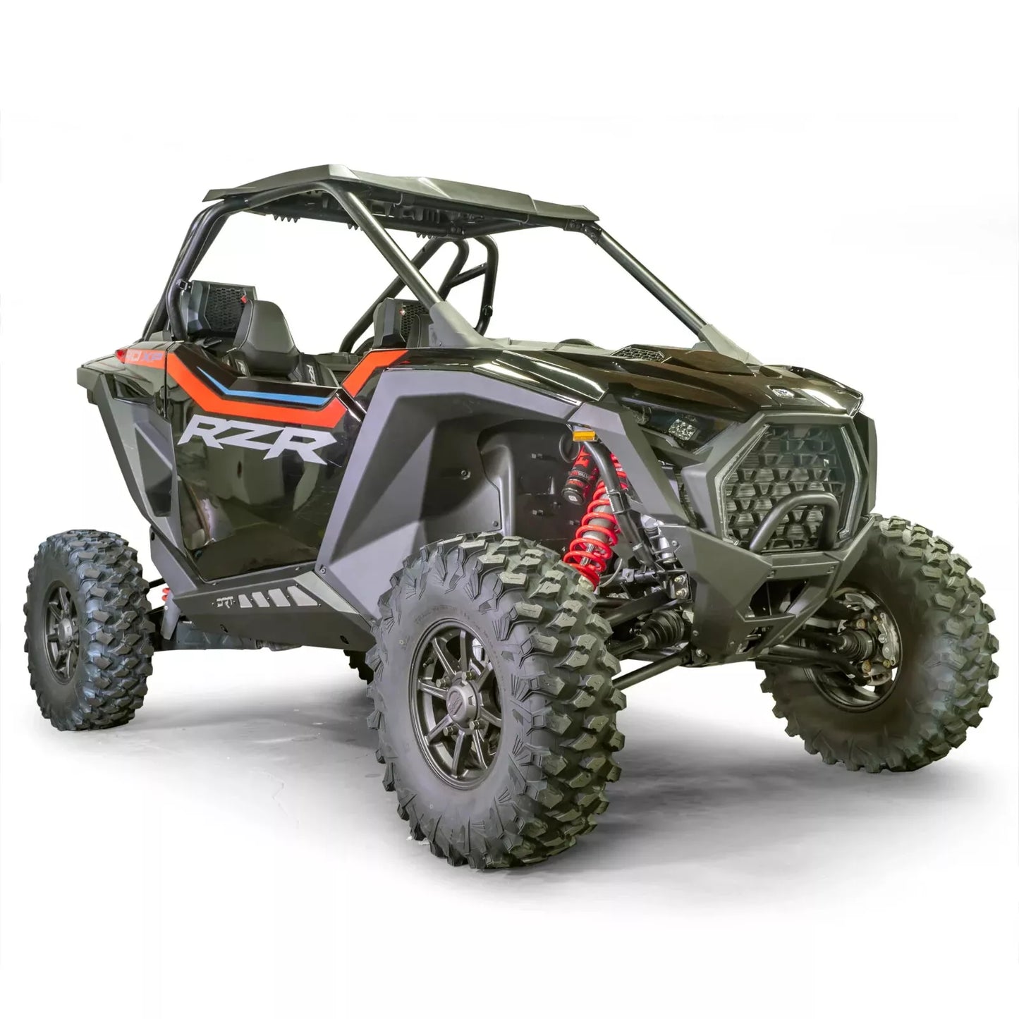 DRT Heavy Duty Rock Sliders Rails Steps Polaris PRO SERIES RZR PRO XP S TURBO R 2-Seat Models Mounted