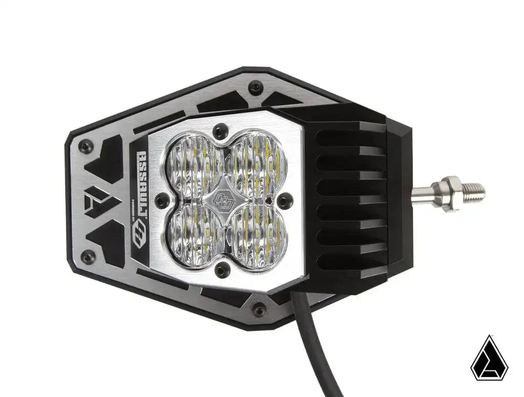 LED light bar with brand logo on a white background