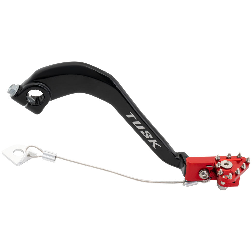 Tusk Folding Rear Brake Lever Pedal Fits: HONDA AFRICA TWIN CRF1000 CRF1100 2016+ Side View