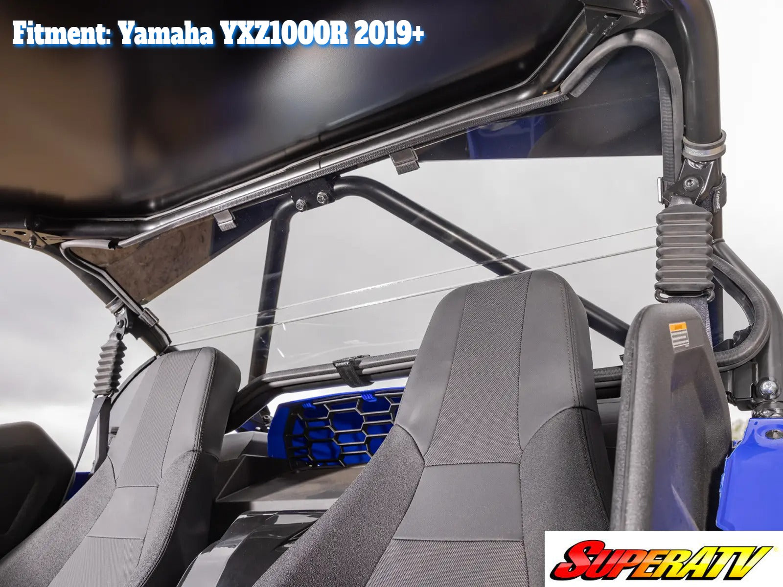 SuperATV Rear Window Windshield for Yamaha YXZ1000R YXZ 1000 All Models 2019+ promo Pic
