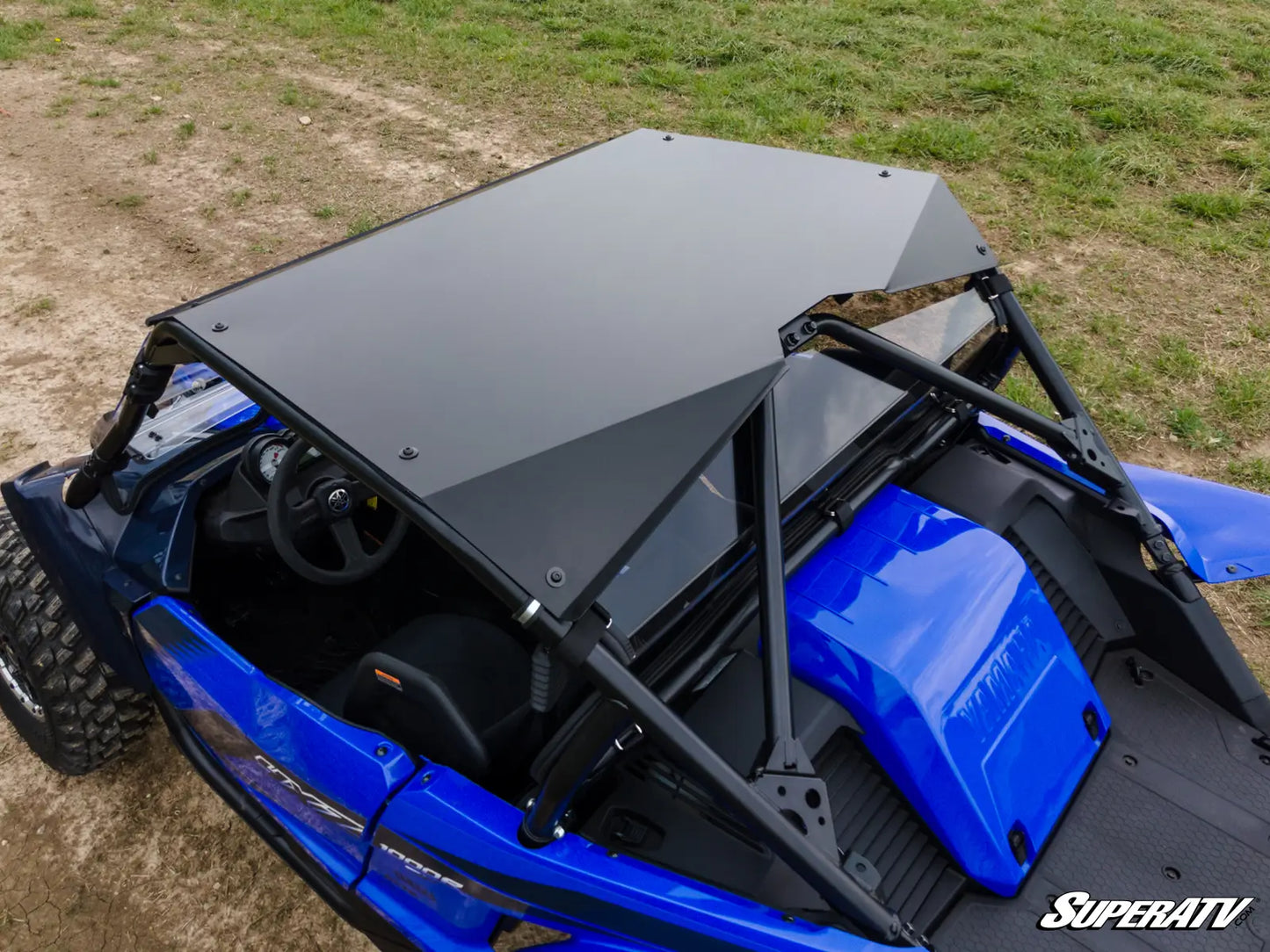 SuperATV Aluminum Roof Fits: Yamaha YXZ1000R YXZ 1000 SS SE 2019+ Rear Top Side View