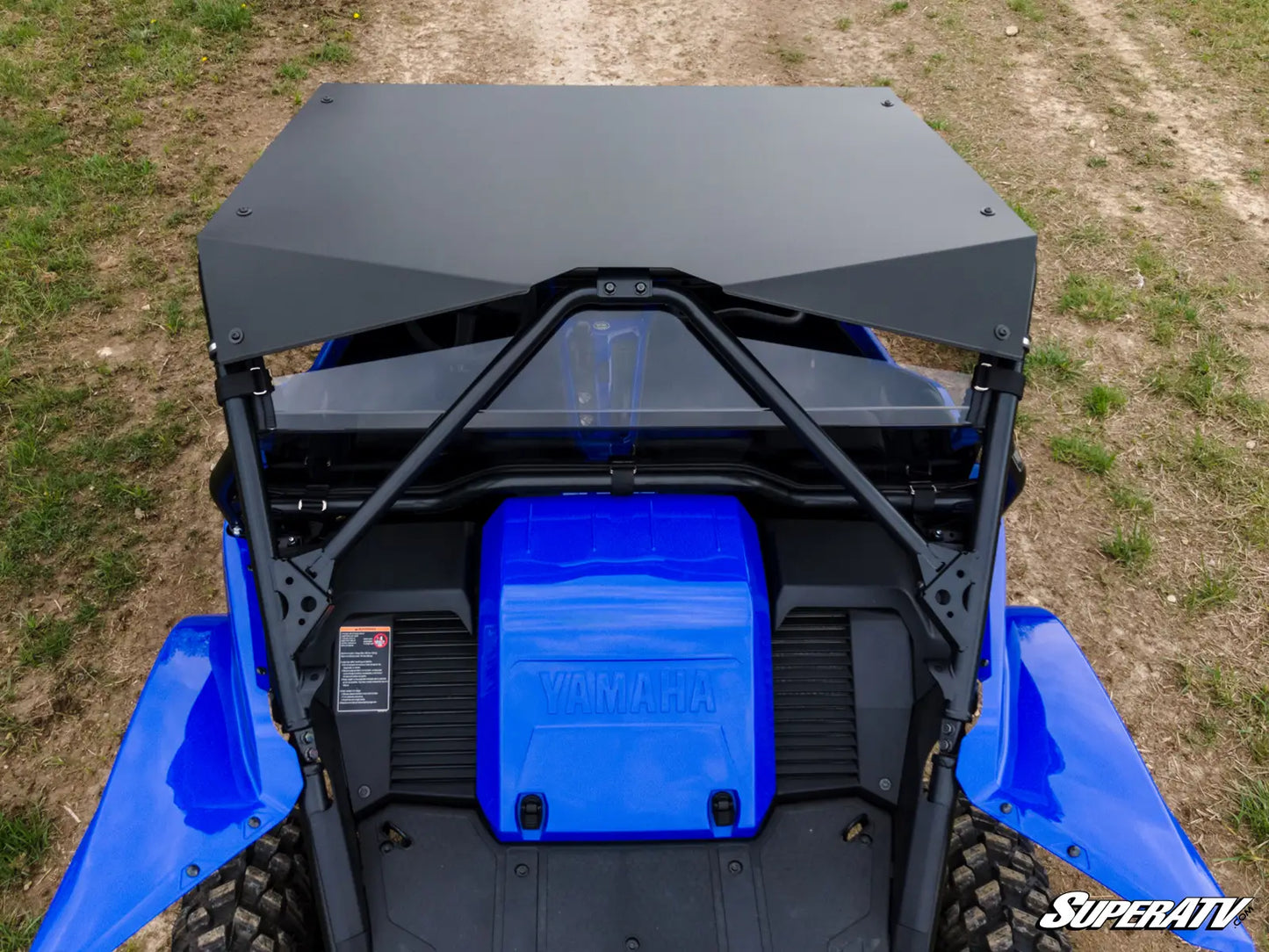 SuperATV Aluminum Roof Fits: Yamaha YXZ1000R YXZ 1000 SS SE 2019+ Rear Rear View