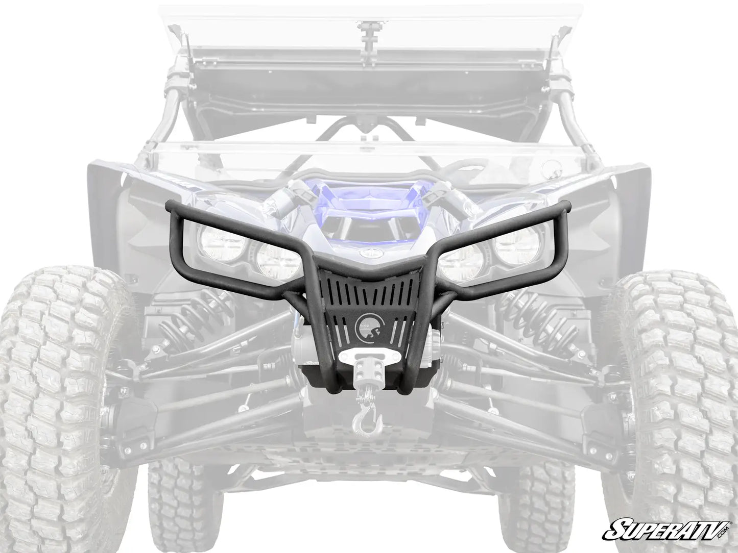 SuperATV Heavy Duty Front Winch Bumper for Yamaha YXZ1000R YXZ 1000 2016+ SS SE Black White