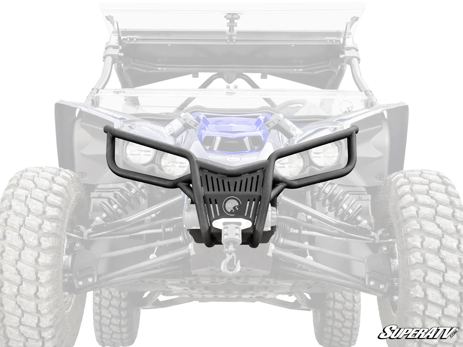 SuperATV Heavy Duty Front Winch Bumper for Yamaha YXZ1000R YXZ 1000 2016+ SS SE Black White