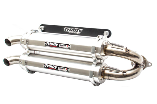 Trinity Racing RZR PRO XP TURBO R SLIP ON brushed