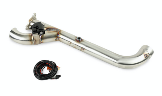 Trinity Racing SIDE PIECE Header Pipe with Electronic Cutout - RZR PRO XP TURBO R