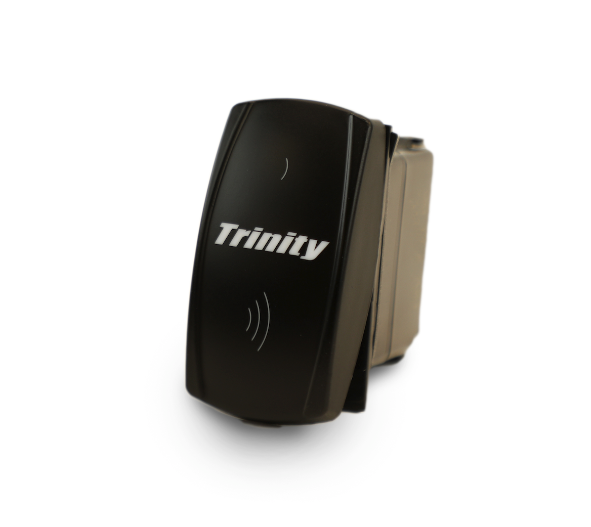 Trinity Racing SIDE PIECE Header Pipe with Electronic Cutout - RZR PRO XP TURBO R switch side view