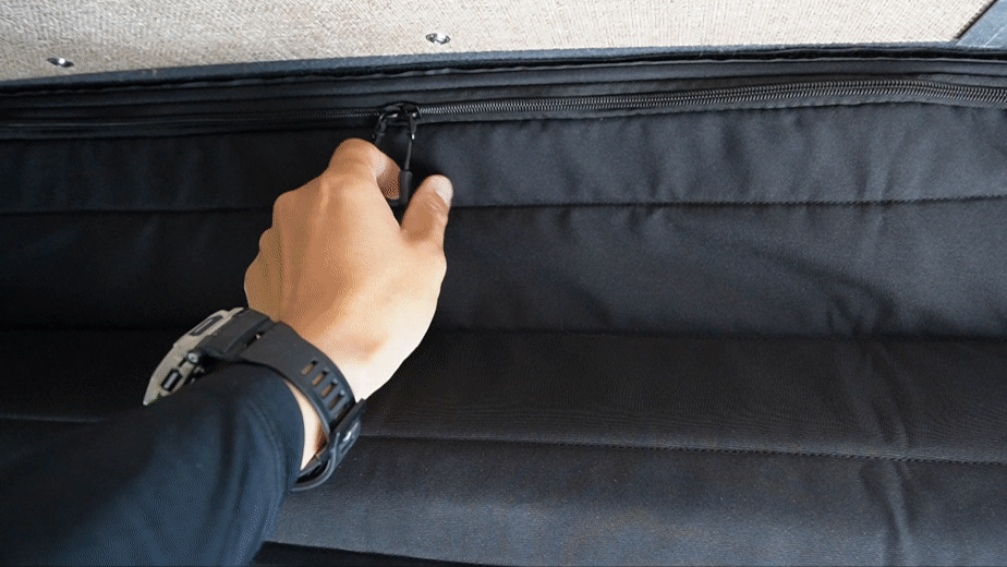 WHITE TOP ADVENTURES 2007-2018 SPRINTER HEADLINER SHELF INCLUDES CURTAIN ROD AND LINER