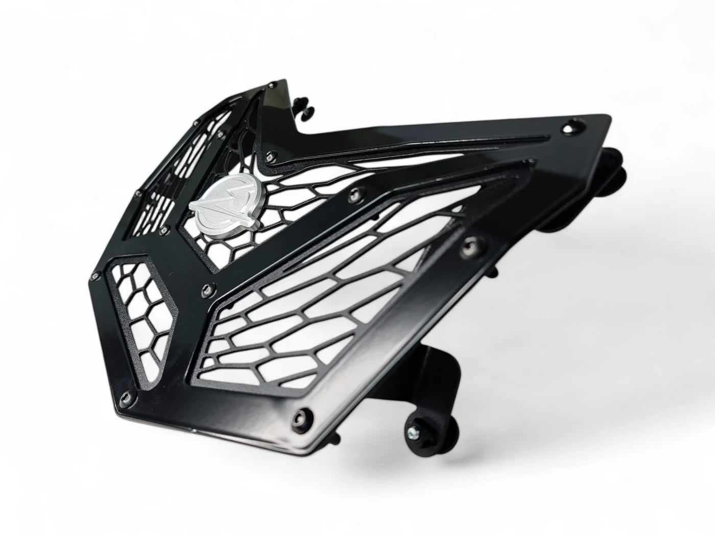 Elektric Offroad Volt Aluminum Mesh Grill Radiator Guard Can Am Maverick X3 XRS Max RR RC Side with brackets
