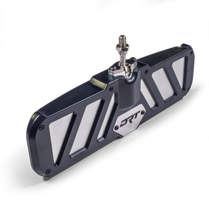 Black metal bracket with 'DRT' branding on a white background