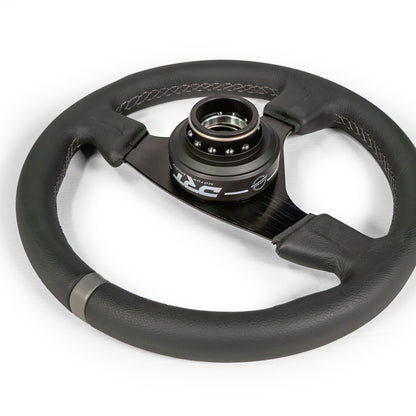 DRT Motorsports Universal 6 Bolt Quick Release Steering Wheel Adapter With Steering Wheel