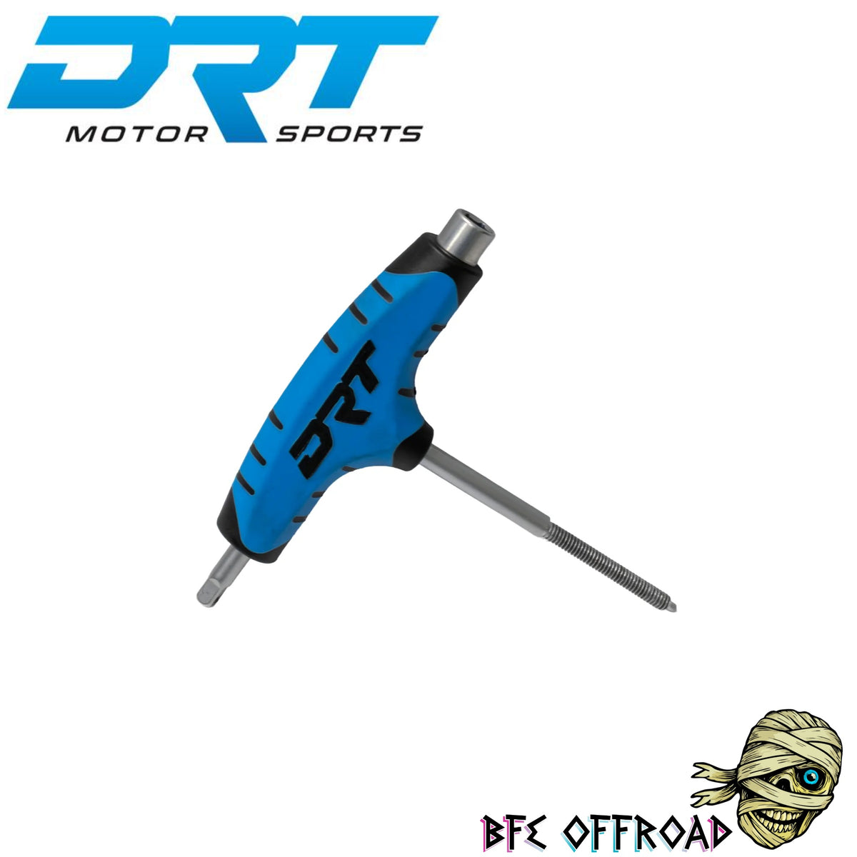 DRT Belt tool on white background with DRT and BFE Offroad Logos