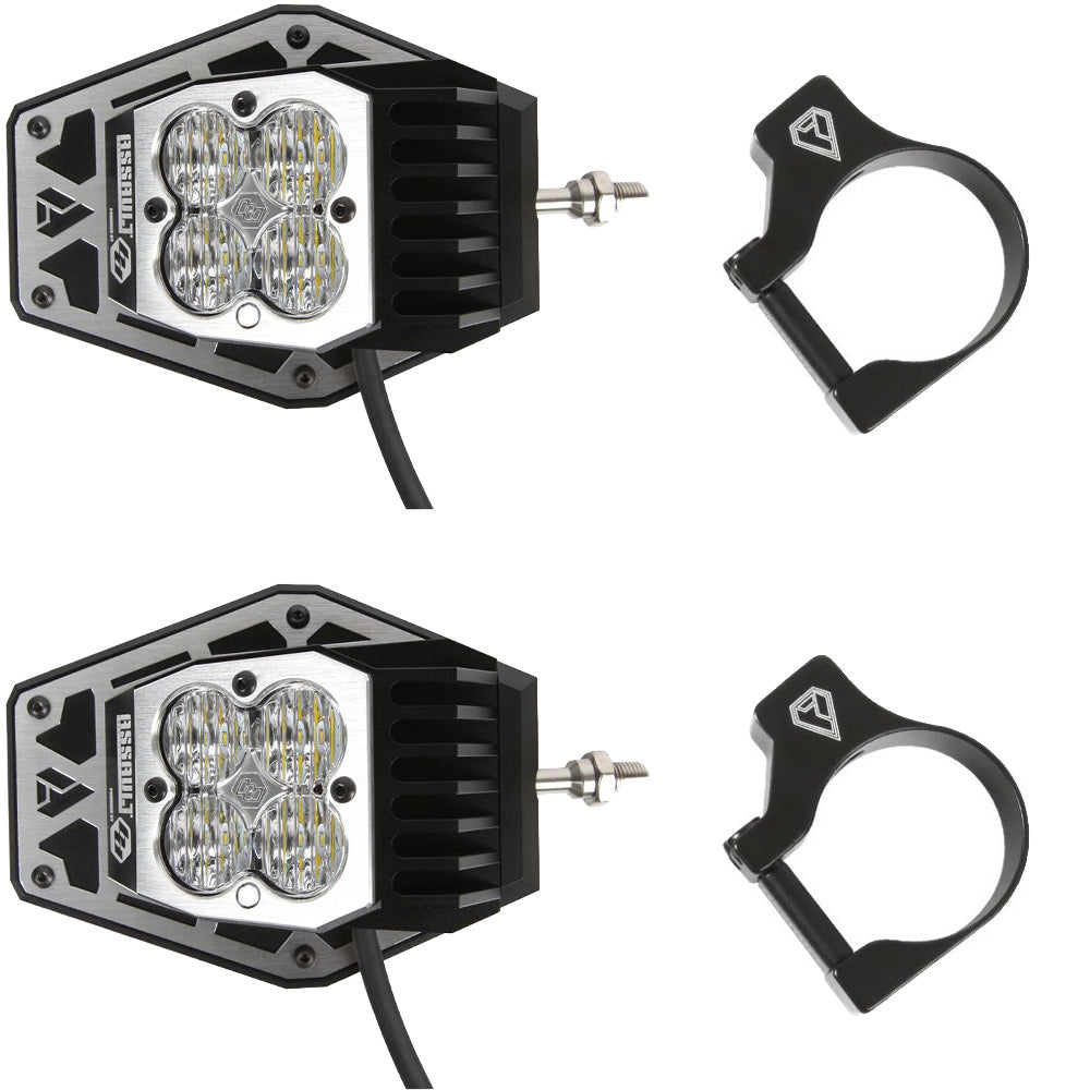 Assault Industries UTV Nighthawk LED Lighted Side Mirrors (Pair) W/ Clamps
