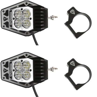 Assault Industries UTV Nighthawk LED Lighted Side Mirrors (Pair) W/ Clamps