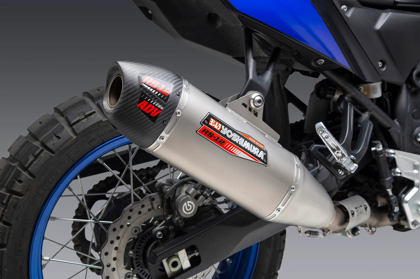 Yoshimura RS-12 ADV Stainless - Carbon Full Exhaust System YAMAHA TENERE 700 2020-2026