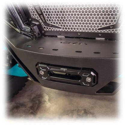 DRT Heavy Duty V2.0 Front Winch Bumper Skid Plate Polaris RZR Pro XP XP4 2020+ billet fairlead