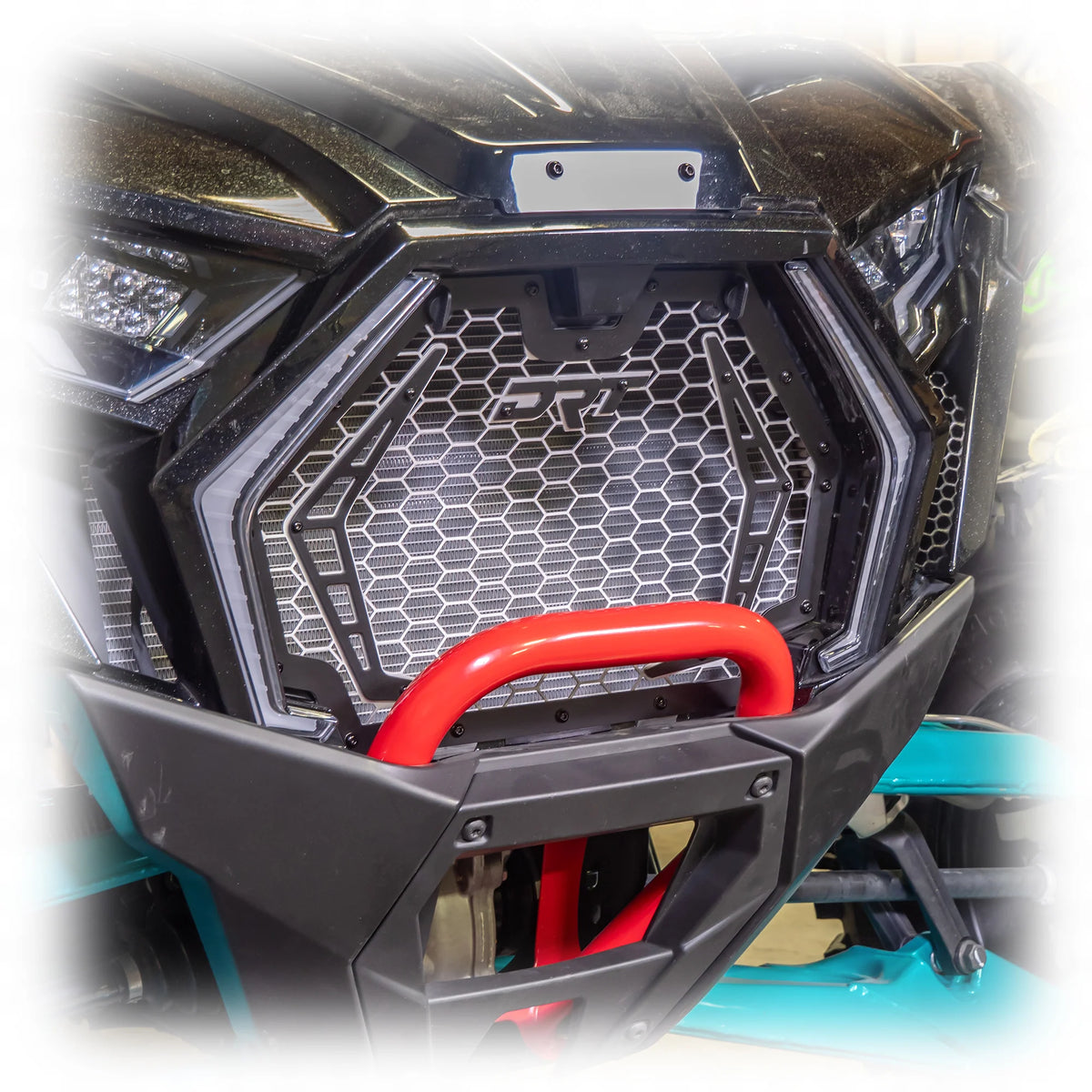 Polaris Rzr Custom Radiator Protection DRT Hi-Flow Aluminum Duner Grill Radiator Guard Polaris RZR PRO R R4 ...